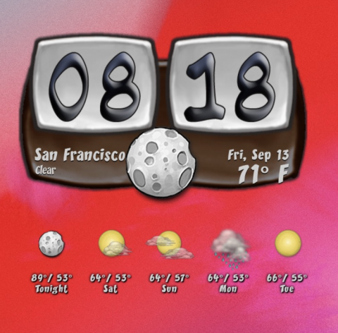 Forecast - Old Style Buuf Clock #2 - 2019-09-16
